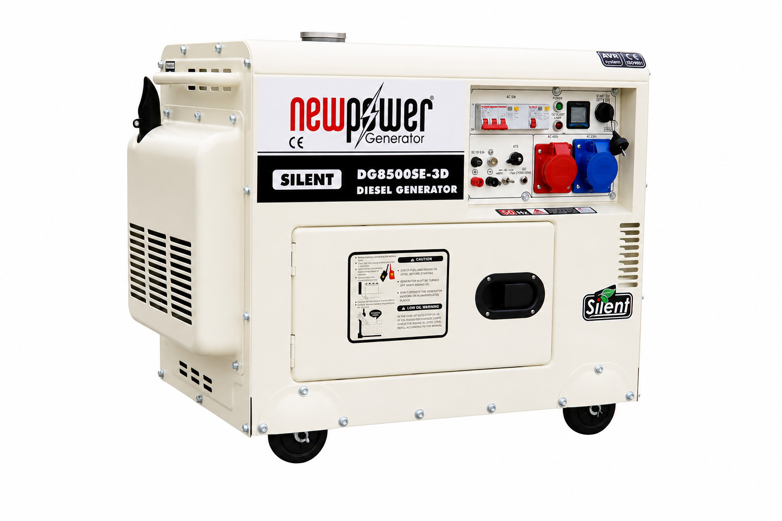 DG8500SE-3D Stromerzeuger 7kW 4-Takt Diesel Generator 230V – 400V