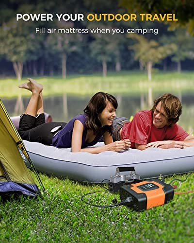 Power Inverter 4.8A Dual USB Ports 2 AC Outlets Car Inverter DC 12V to AC 750W
