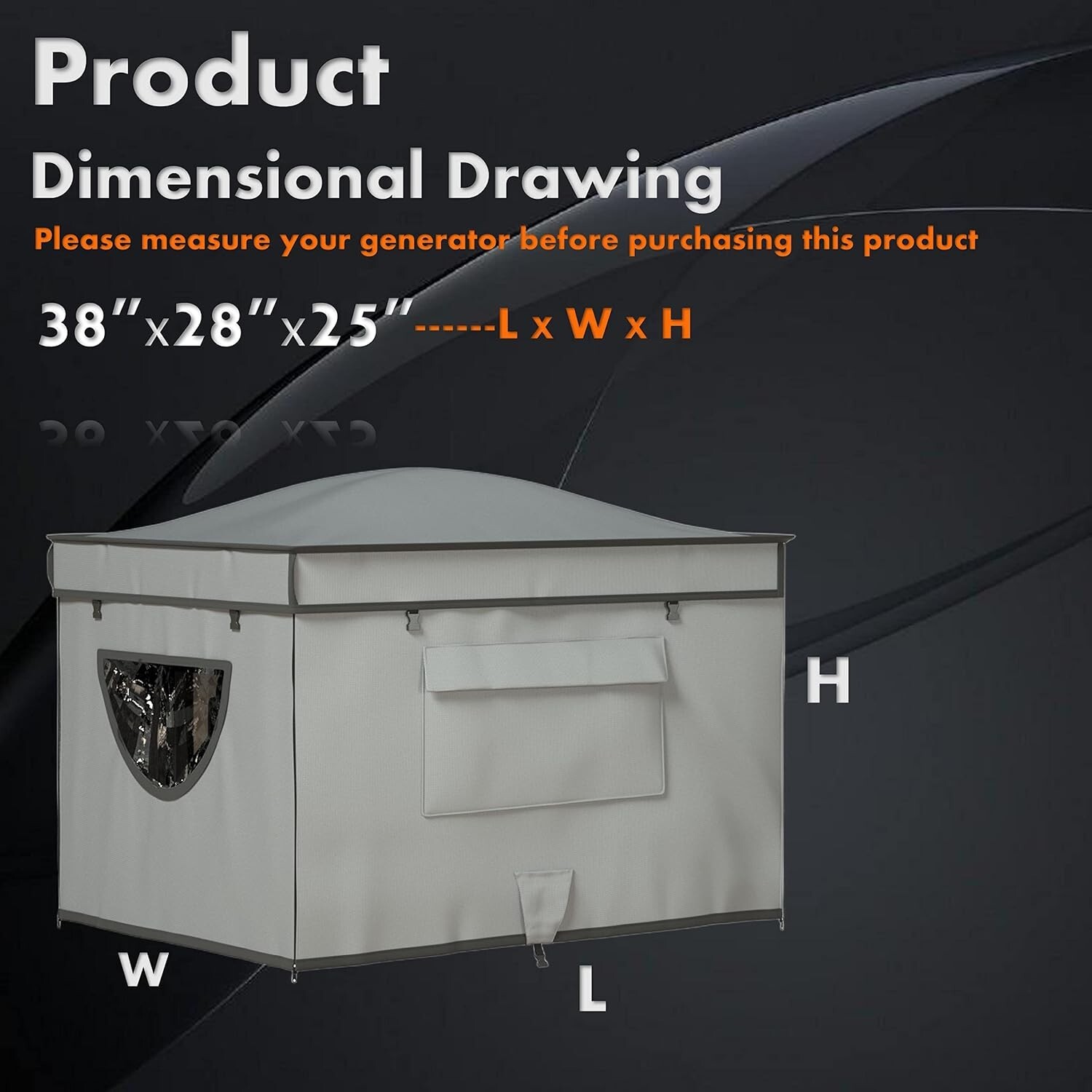 Outdoor Heavy-Duty Generator Tent with Pointed Roof – 100% Waterproof Protection