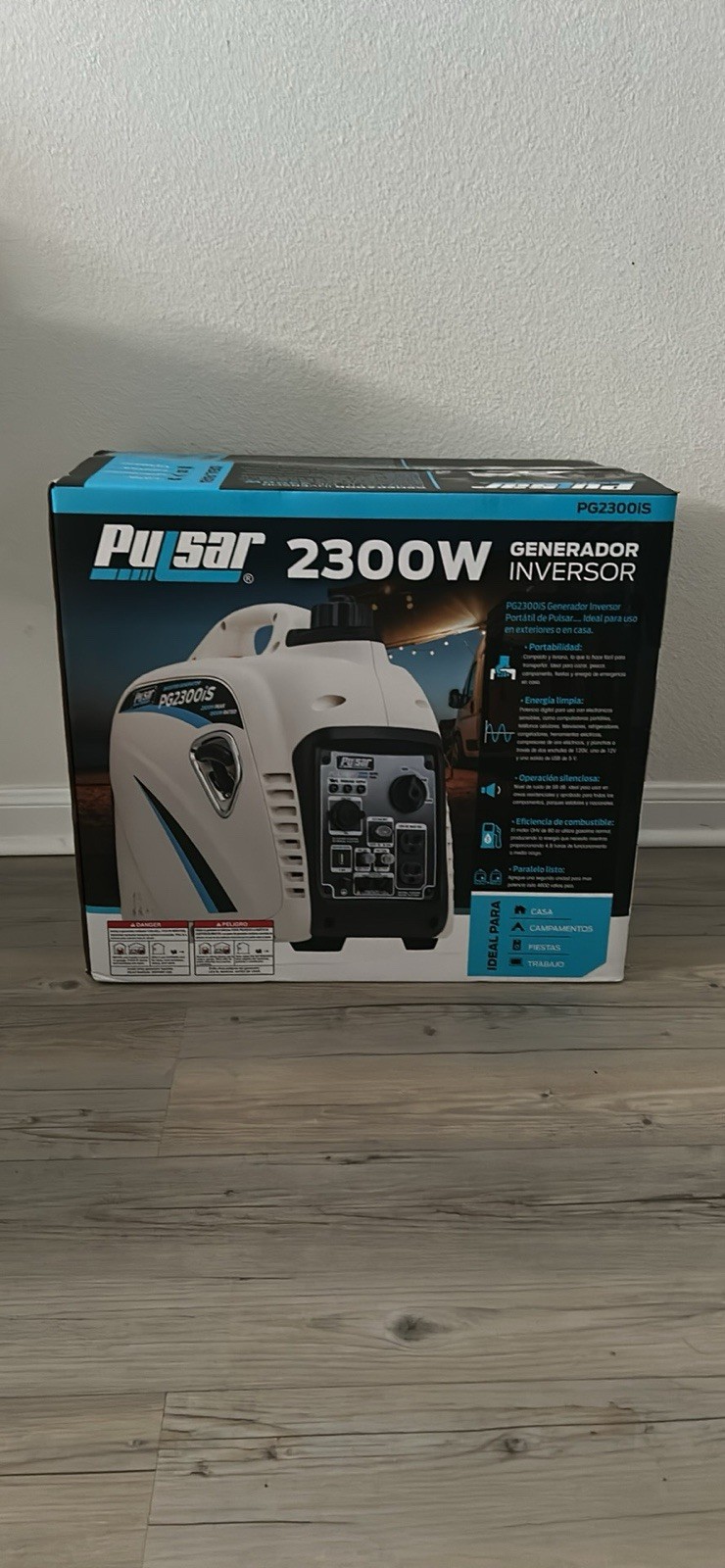 Pulsar Portable Inverter Generator 2300W PG2300iS White