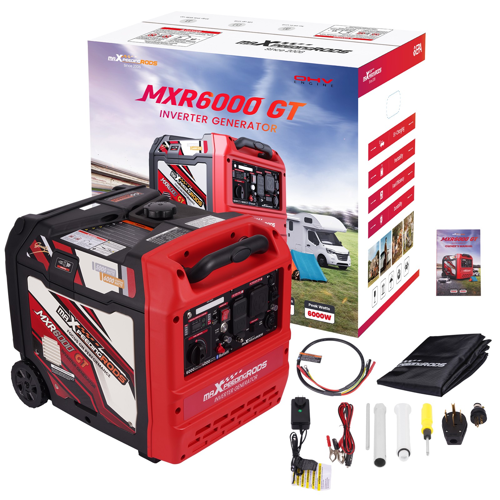 6KW Generator with Digital Display for Easy Monitoring 120V/240V APP Start