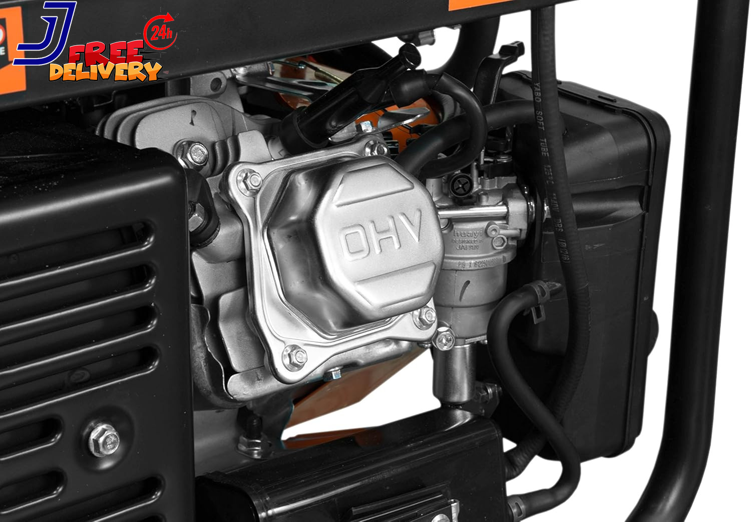 4,750-Watt 120V/240V Dual Fuel Portable Generator with Wheel Kit Electric Start