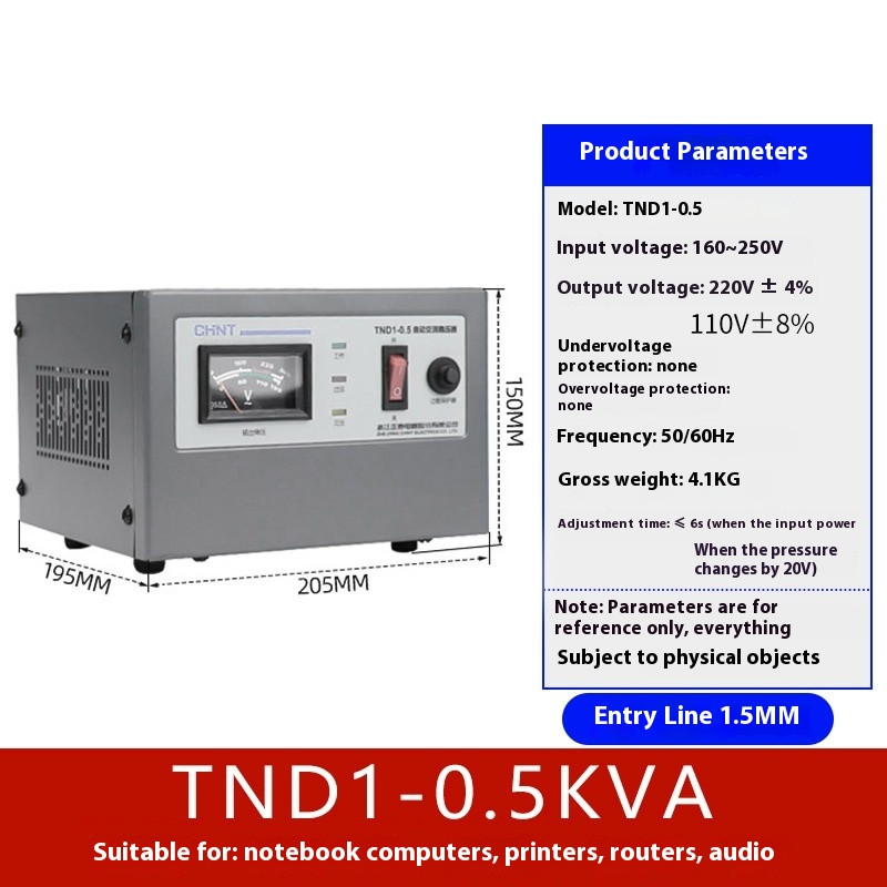 Fully Automatic 220V Household Single-phase Voltage Regulator TND1(SVC)