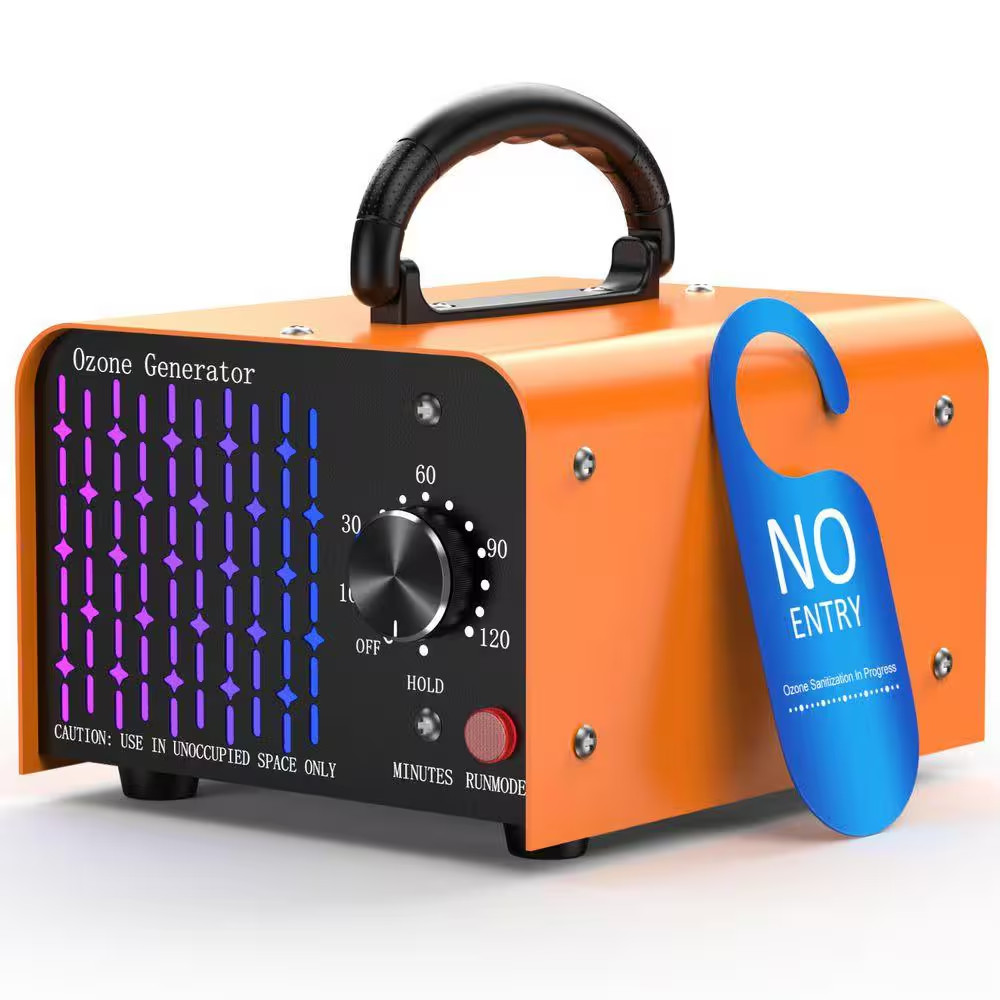 7000 Sq. Ft. 80,000 Mg Ion Generator Ozone Generator in Orange with Timer for Ca
