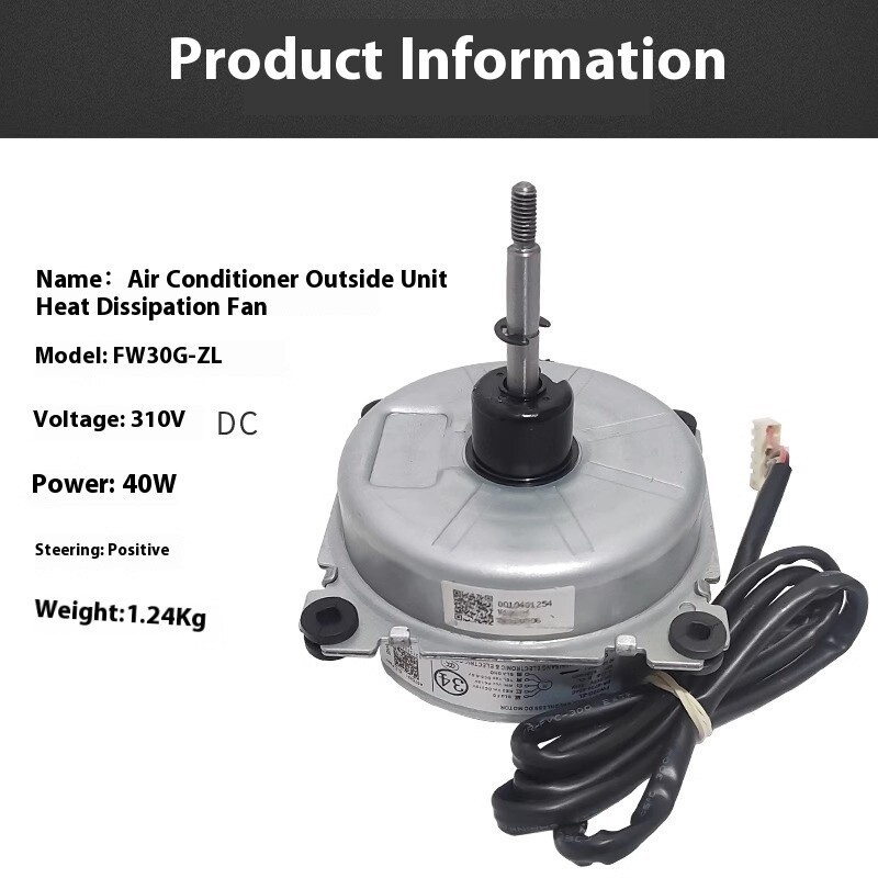 ZWS30-K FW30G-ZL Brushless DC Fan Motor Air Conditioner Outdoor Unit Motor