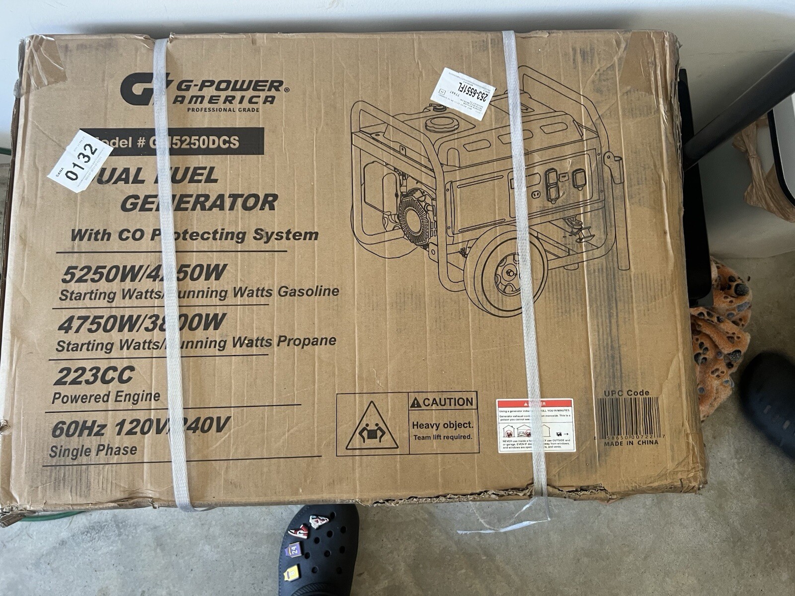 Green-Power America 5,250/4,250-Watt Dual-Fuel Portable Gen. READ DESCRIPTION
