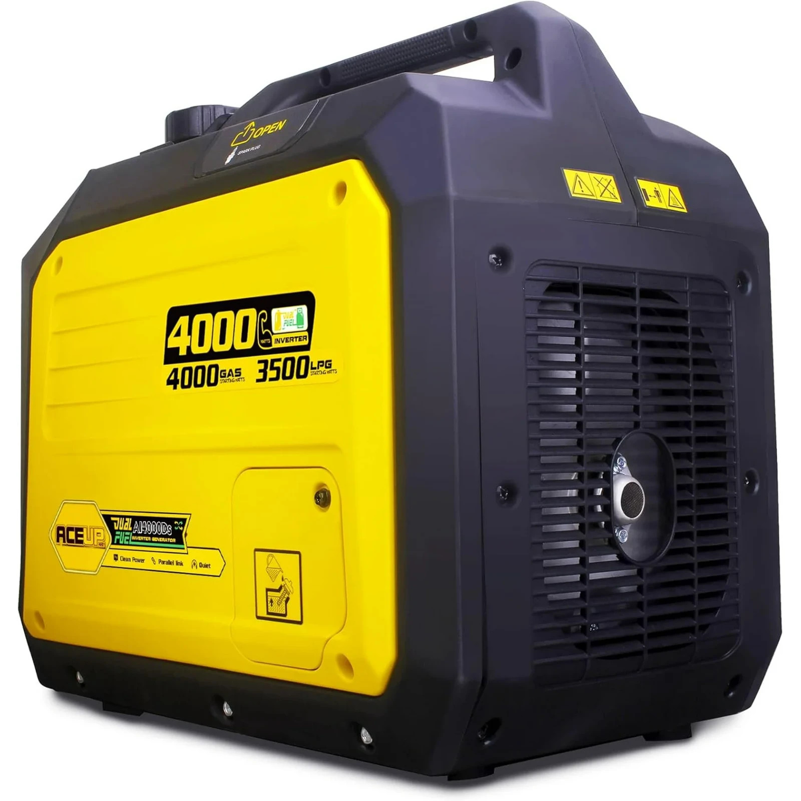Aceup Energy 4000W Dual Fuel Inverter Generator Quiet Gas Propane RV Ready EPA