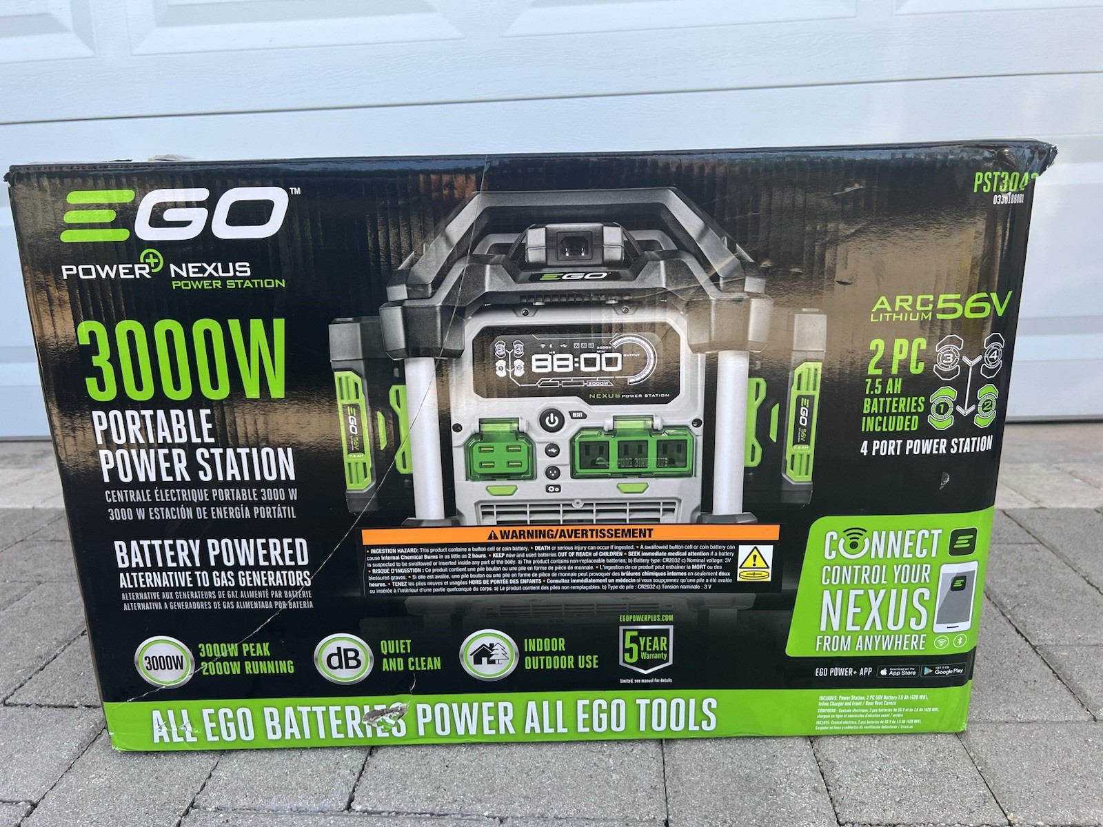 NEW EGO POWER+ Nexus 3000-Watts Peak Portable Power Station w/(2) 7.5 Batteries