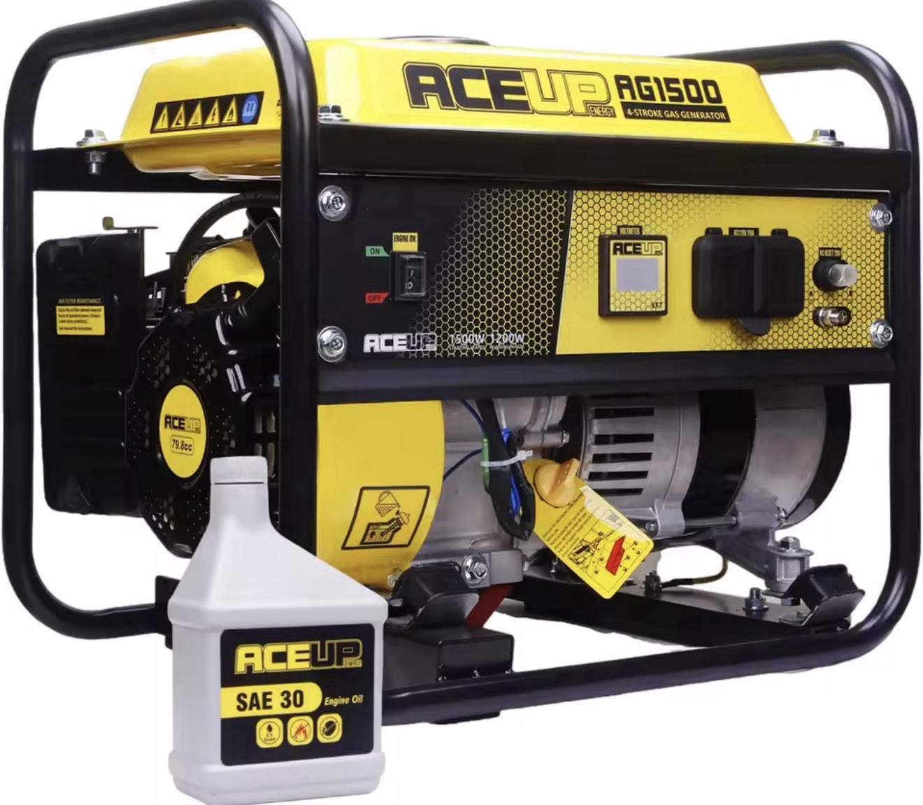 1500W Portable Gas Generator 4-Stroke Engine AC EPA Compliant New Aceup Energy