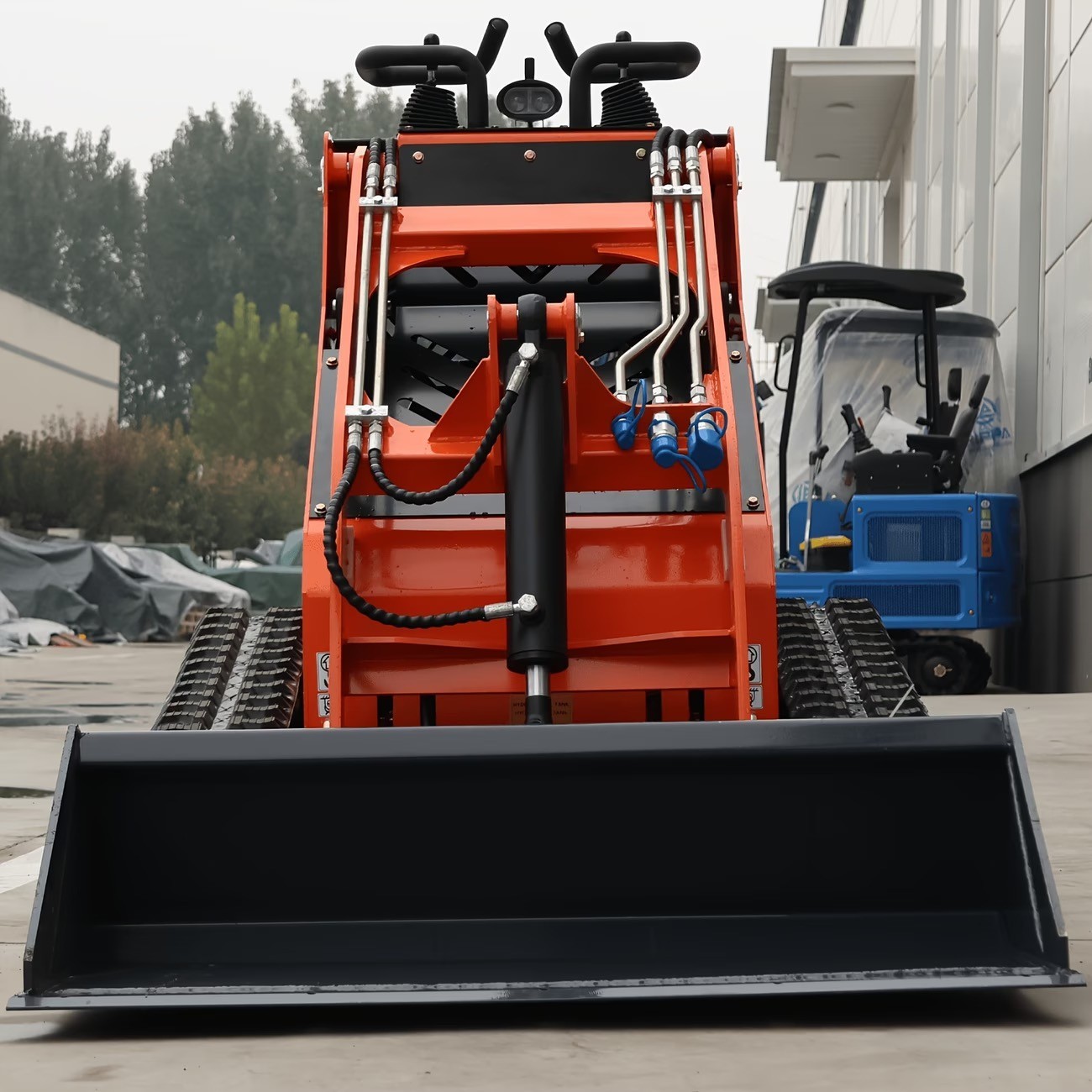 13.5HP Mini Skid Steer Loader Ride-On Tracked Crawler Dozer Farm Garden