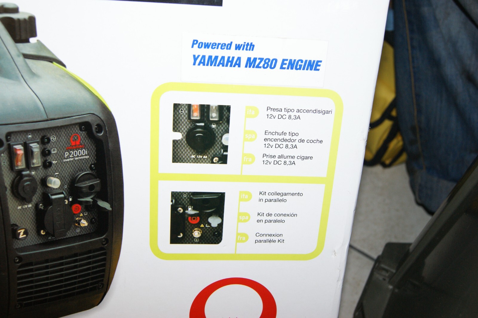 PRAMAC P2000i GENERATOR 230V-2000W- 79CC-4.2L YAMAHA MZ80 ENGINE INVERTER TECH