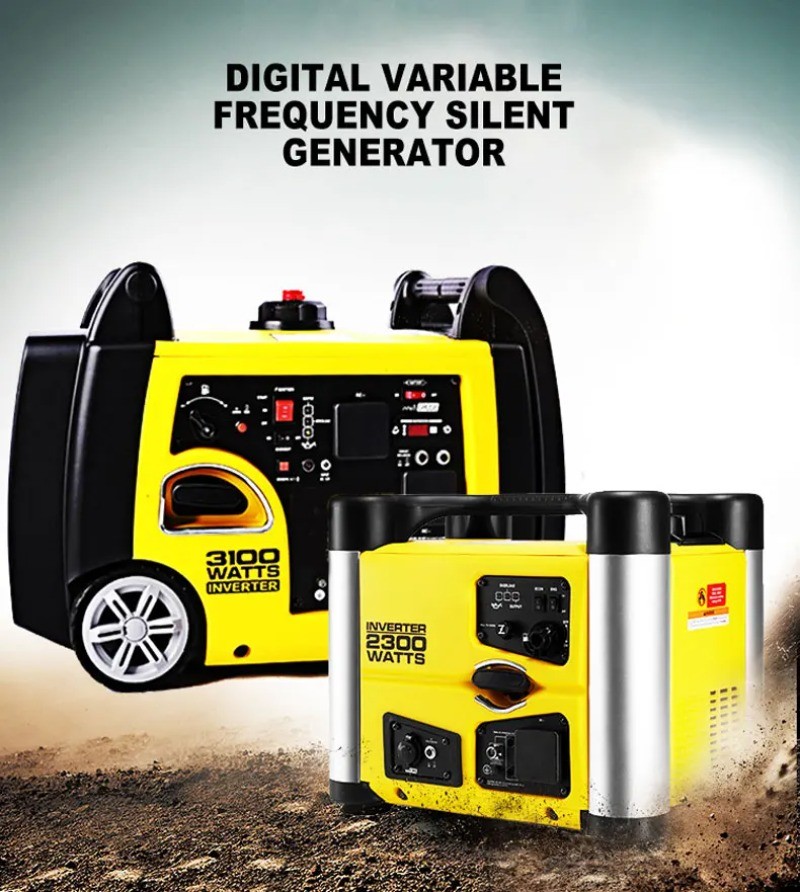 Generator LPG Gasoline 2KW 3KW 220V Inverter Home Use Low Noise RV Outdoor