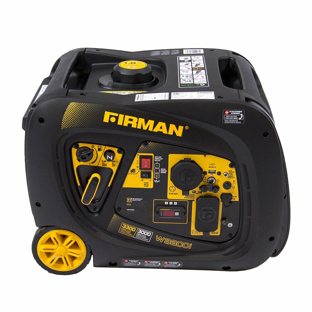 Firman 3,300-W Quiet Portable Gas Powered Inverter Generator with Electric Start