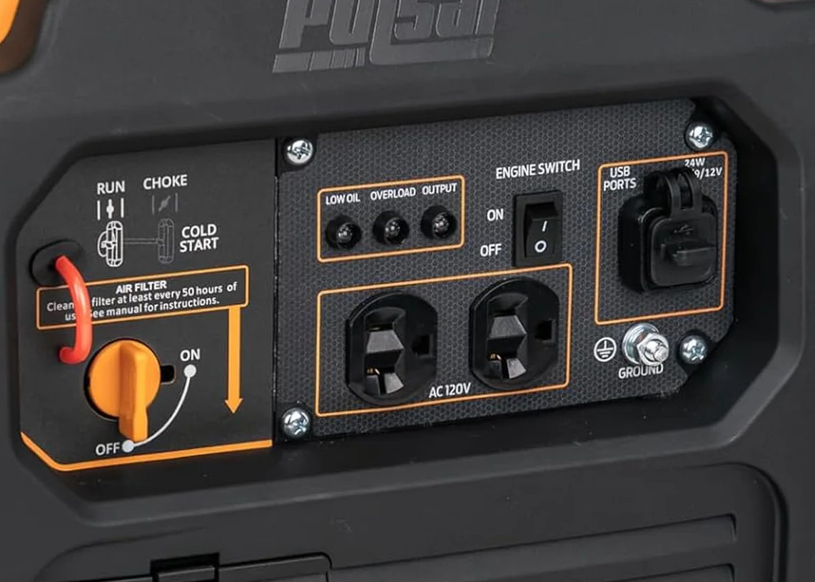 1500 Watt Portable Inverter Generator Gasoline Use for Jobsite Camping Outdoor &