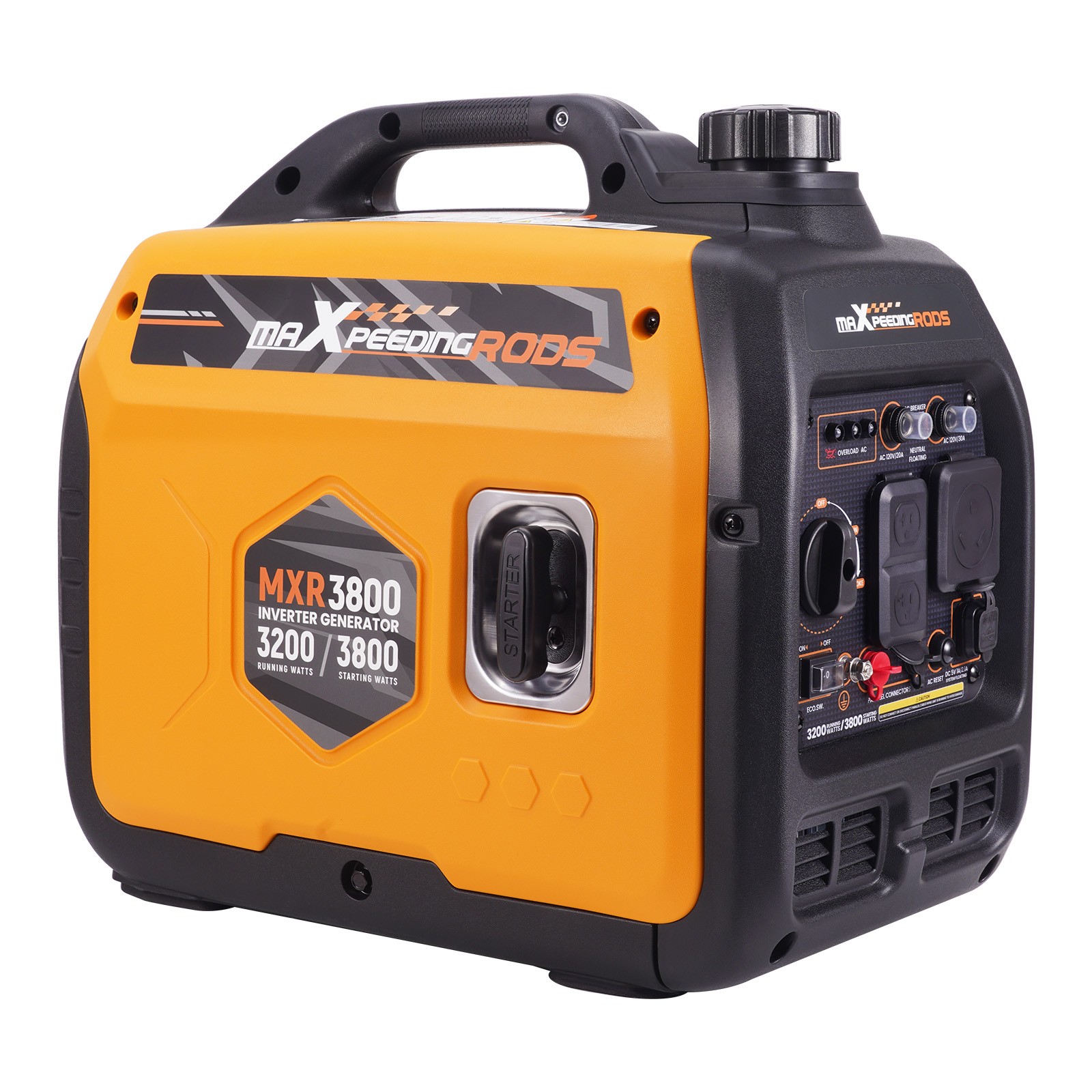 Portable 3200W Inverter Generator 58dB Low Noise Perfect for RV Trips Tailgating