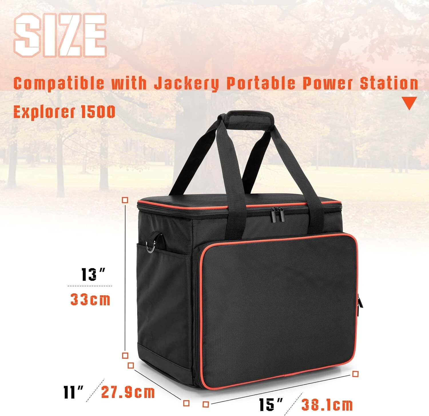 Portable Storage Bag for Jackery Explorer 1500 – Organize Accessories with Ease