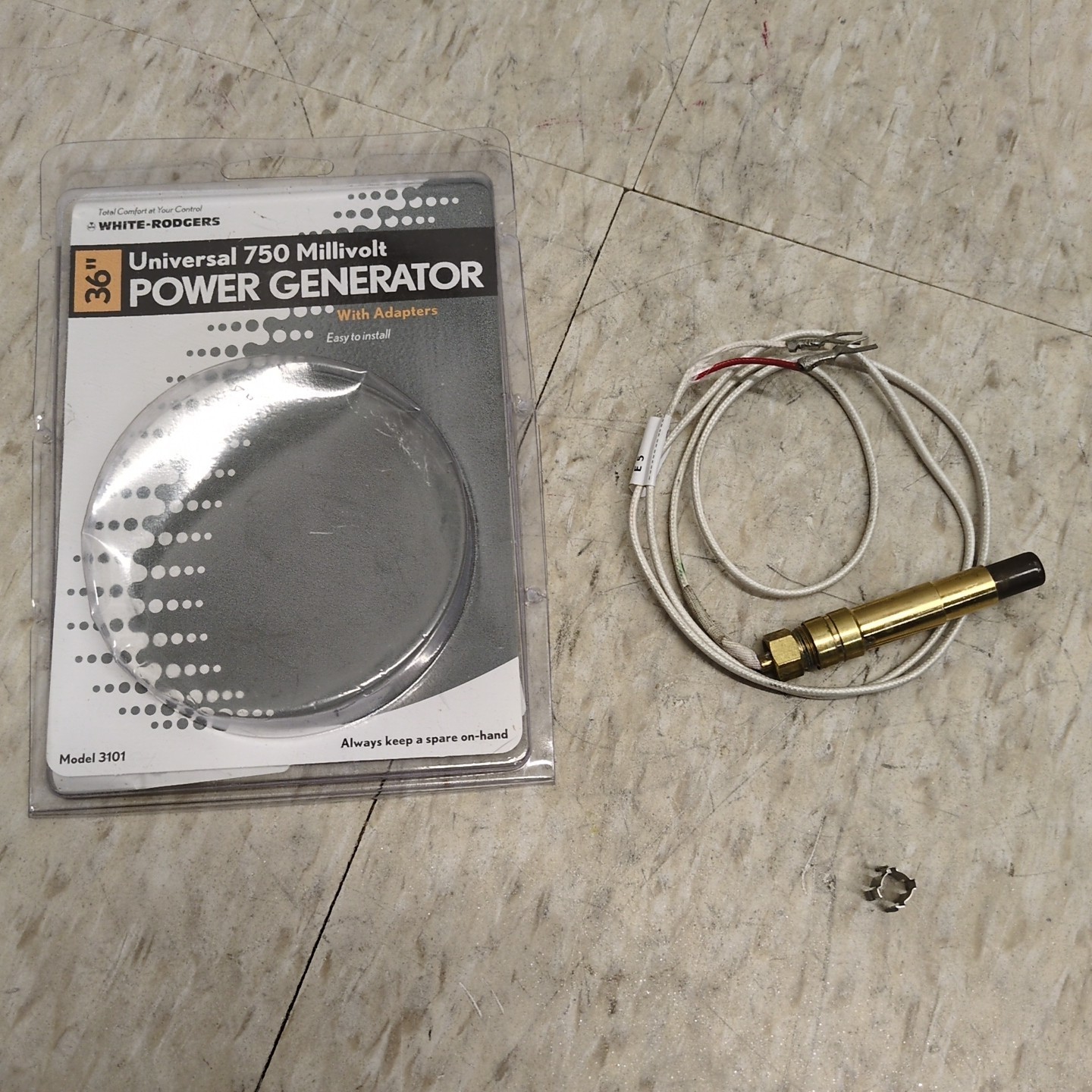 The White-Rodgers Emerson G01A-512 750mv Universal Power Generator PG9 Adapter