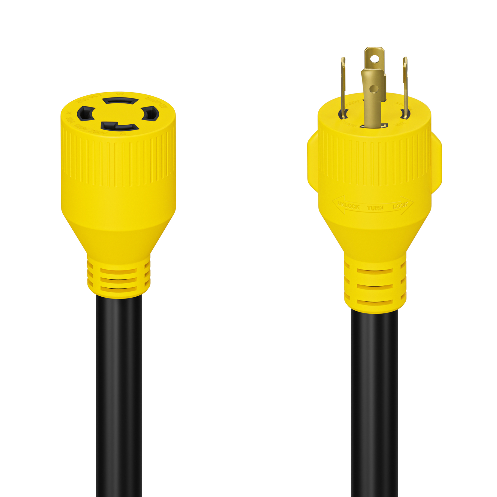 Generator Extension Cord 15 Ft 4 Prong Power Cable 10 4 30 Amp Adapter Plug New