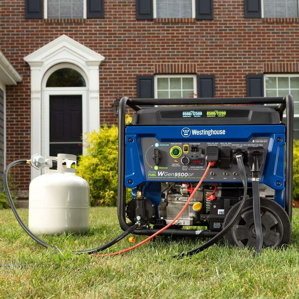 Westinghouse 12,500-W Portable Hybrid Dual Fuel Gas Generator with Remote Start