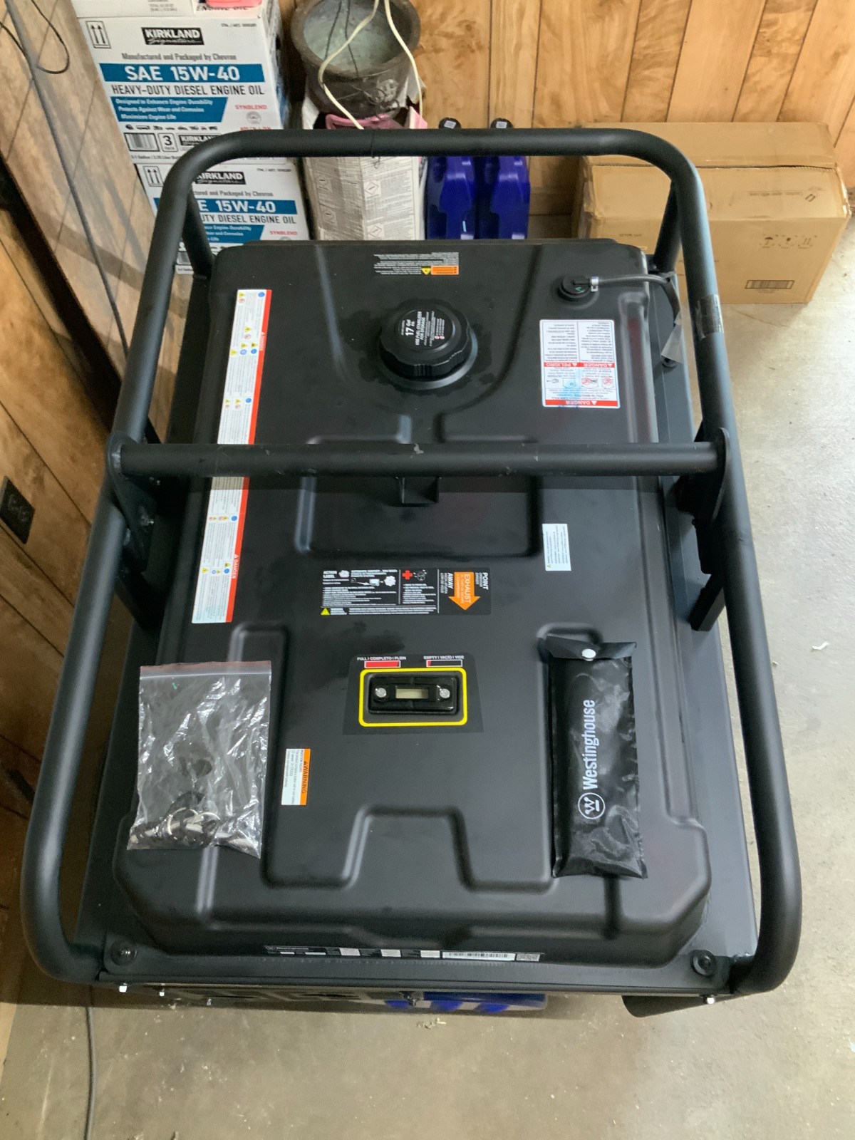 Remote Ele Start Gas-Powered Portable Generator w/Low THD, 50A Outlet & CO Sensr