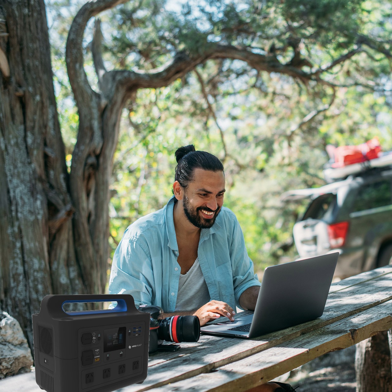 NRGVault PV1500 1500W LiFePO4 Portable Power Station