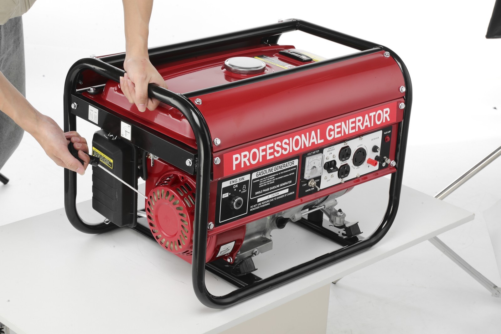 NEW 5000W Portable Generator Gas Powered 4 Stroke for Home Backup Construction
