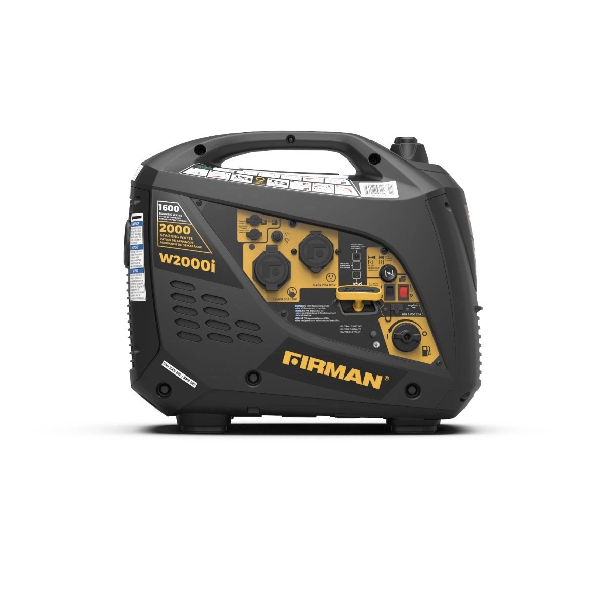 FIRMAN W01682F 2000/1600 Watt Recoil Start Inverter Generator – Refurbished