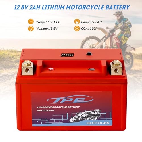 YTX7A-BS 12V Lithium Motorcycle Battery – LiFePO4 Engine Start Battery with