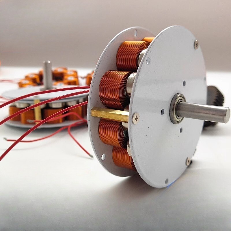 104x25MM Disc Generator Strong Magnetic Low Speed Multi-Pole 3-Phase Alternator