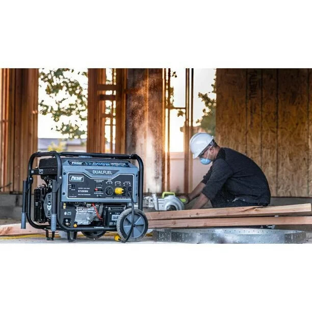 Pulsar 12,000-W Portable Hybrid Dual Fuel Gas Powered Electric Start Generator