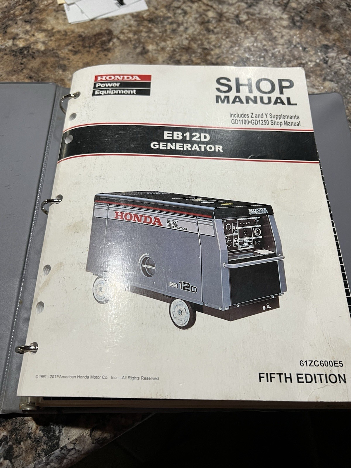 Honda EB12D Diesel Portable Quiet Electric Start Generator 12kW 120/240V 250 hrs