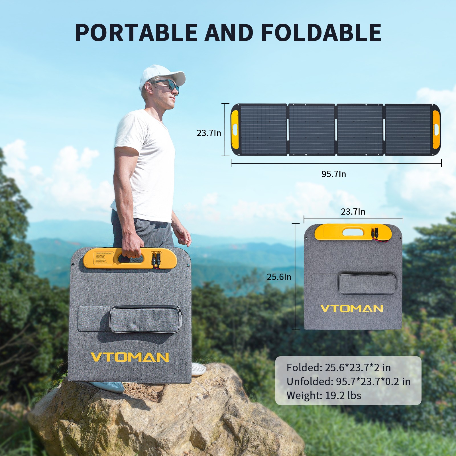VTOMAN FlashSpeed 1500 Portable Power Station 1500W 1548Wh With 200W Solar Panel
