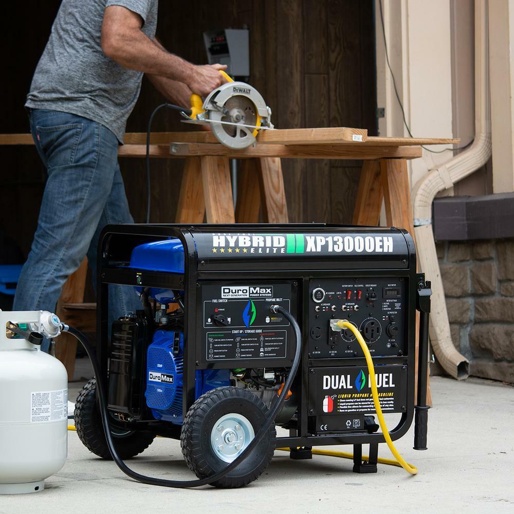 DuroMax XP13000EH 13,000-W Portable Hybrid Dual Fuel Generator w/ Electric Start