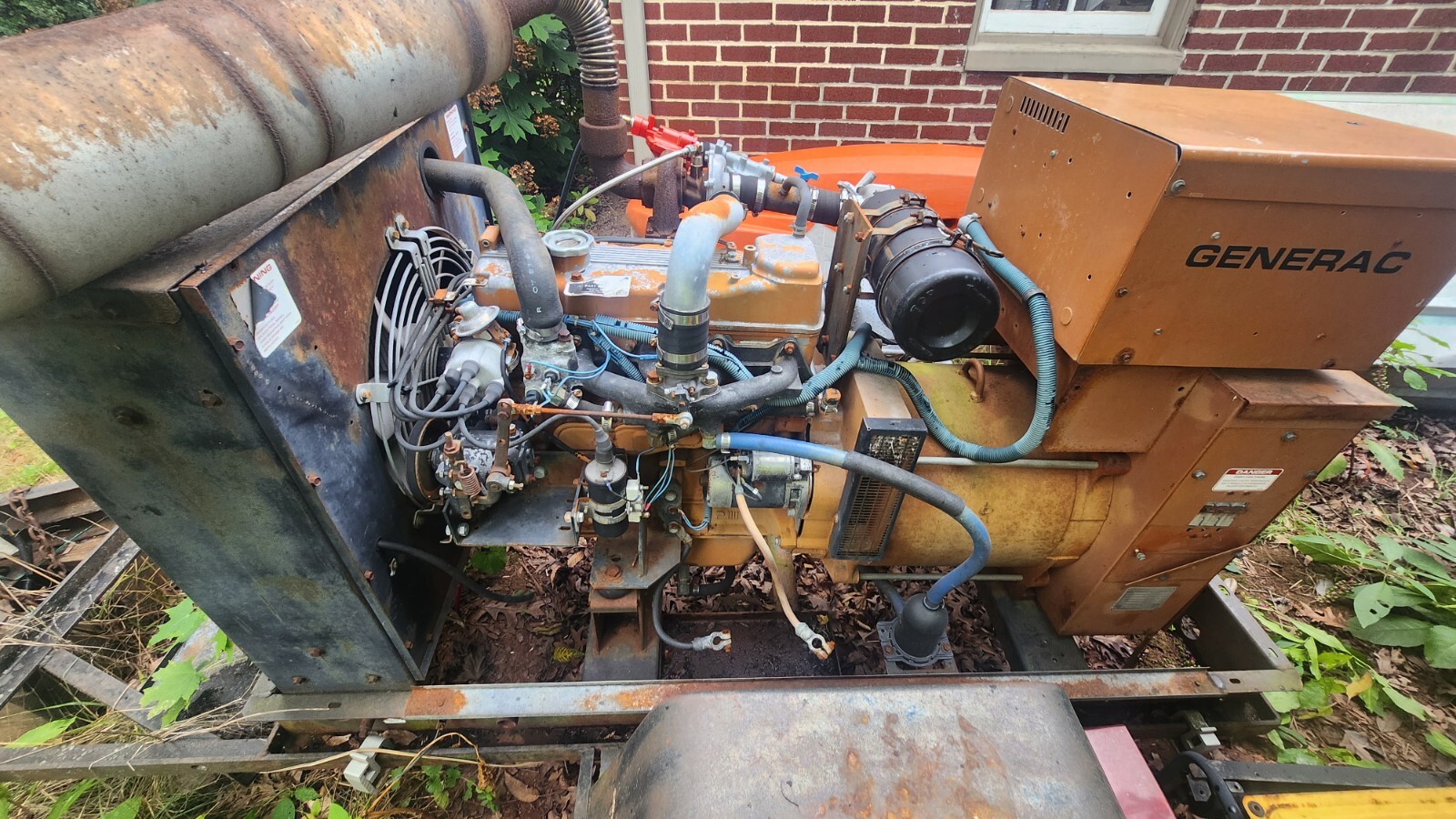 Generac 30KW 3phase generator On Trailer 230/120v