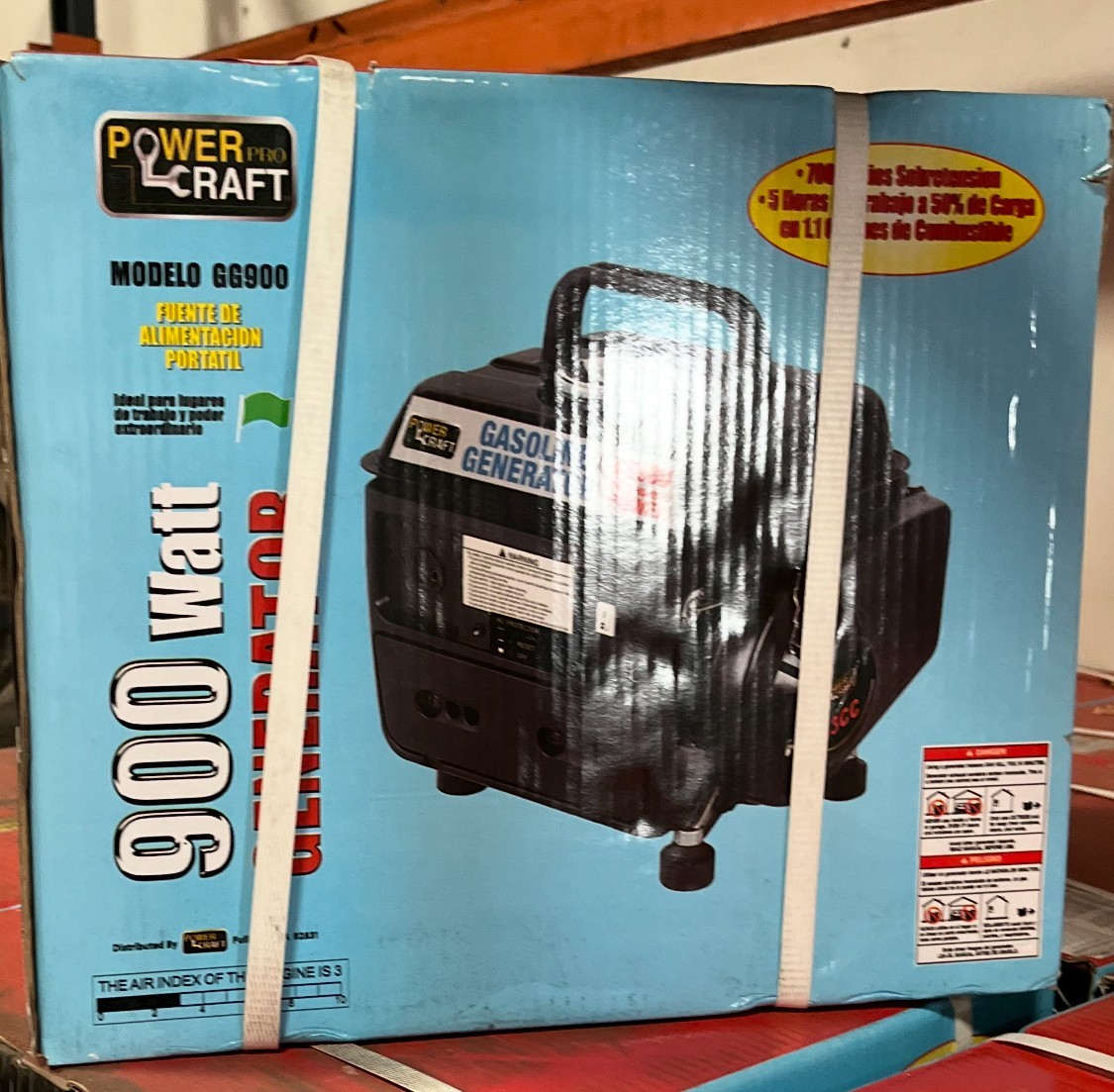 900W Portable Generator Gas Powered Outdoor Home Use Low Noise 2-Stroke Backup