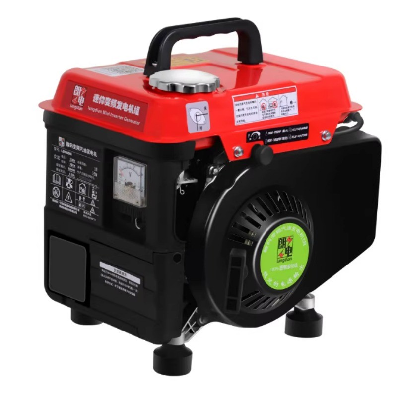 Portable Gasoline Generator Household 220V Single-phase Small Outdoor Low-quiet