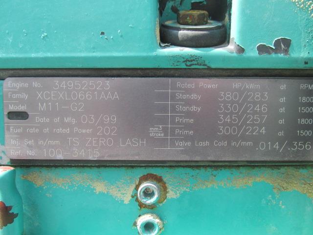 Onan DQAB-3368936 Cummins Diesel Generator 225/250 kW 4950 Hrs 3 PH 240/480v