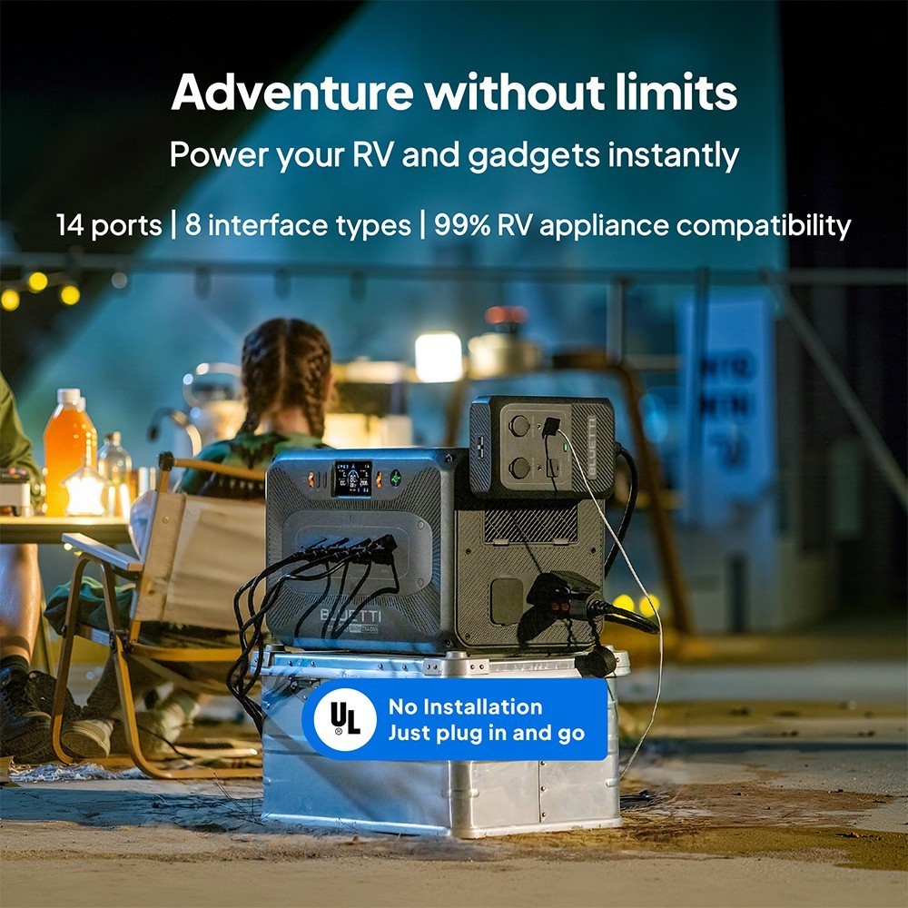 BLUETTI Apex 300+Hub D1 2764Wh LFP Portable Power Station Generator for RV