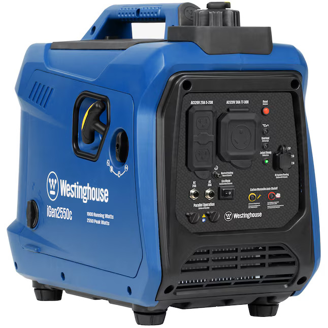 Westinghouse iGen2550c Recoil Start 2550 Starting / 1900 Watt Gasoline NO CALIFO