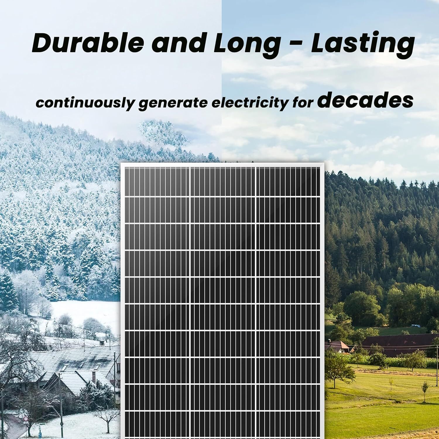 Nature’s Generator Elite Gold – WE System: 100W Solar Panel+Wind Turbine