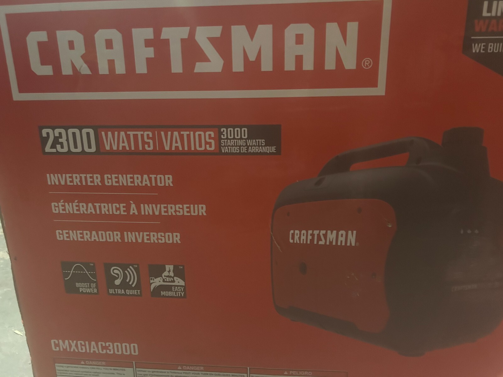 craftsman 2300 watt inverter generator