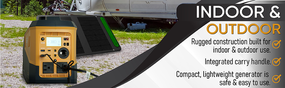 Portable Power Station VMAX VPG750 + Charger 786Wh for camping, outages