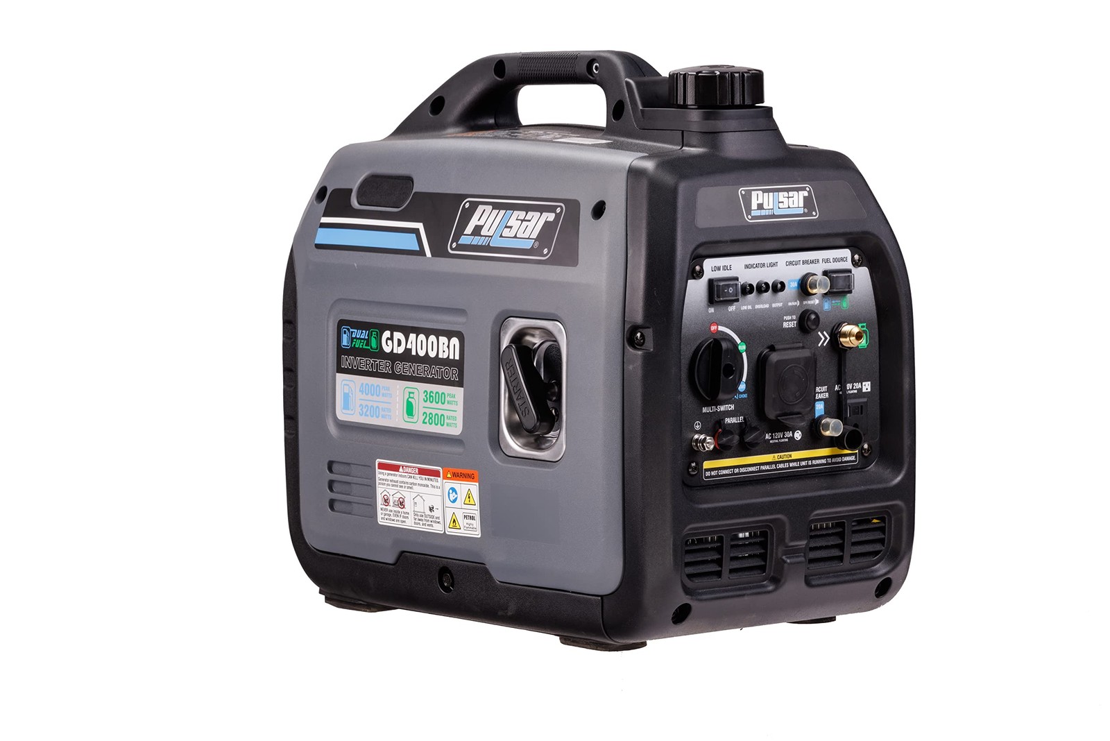 Pulsar Products GD400BN, 4000W 4000w Dual Fuel Inverter Generator