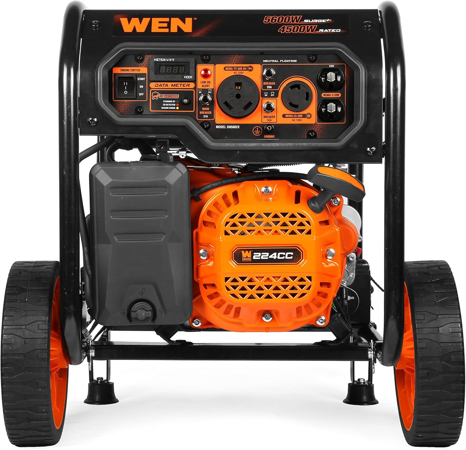 5600-Watt Portable Generator, Electric Start, 224Cc, Transfer-Switch and Rv-Read