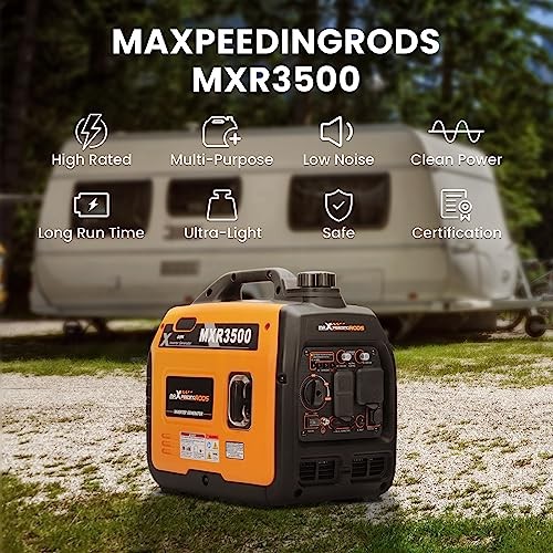 3500 Watt Portable Inverter Generator Gas Powered, EPA 3500W Gas Powered