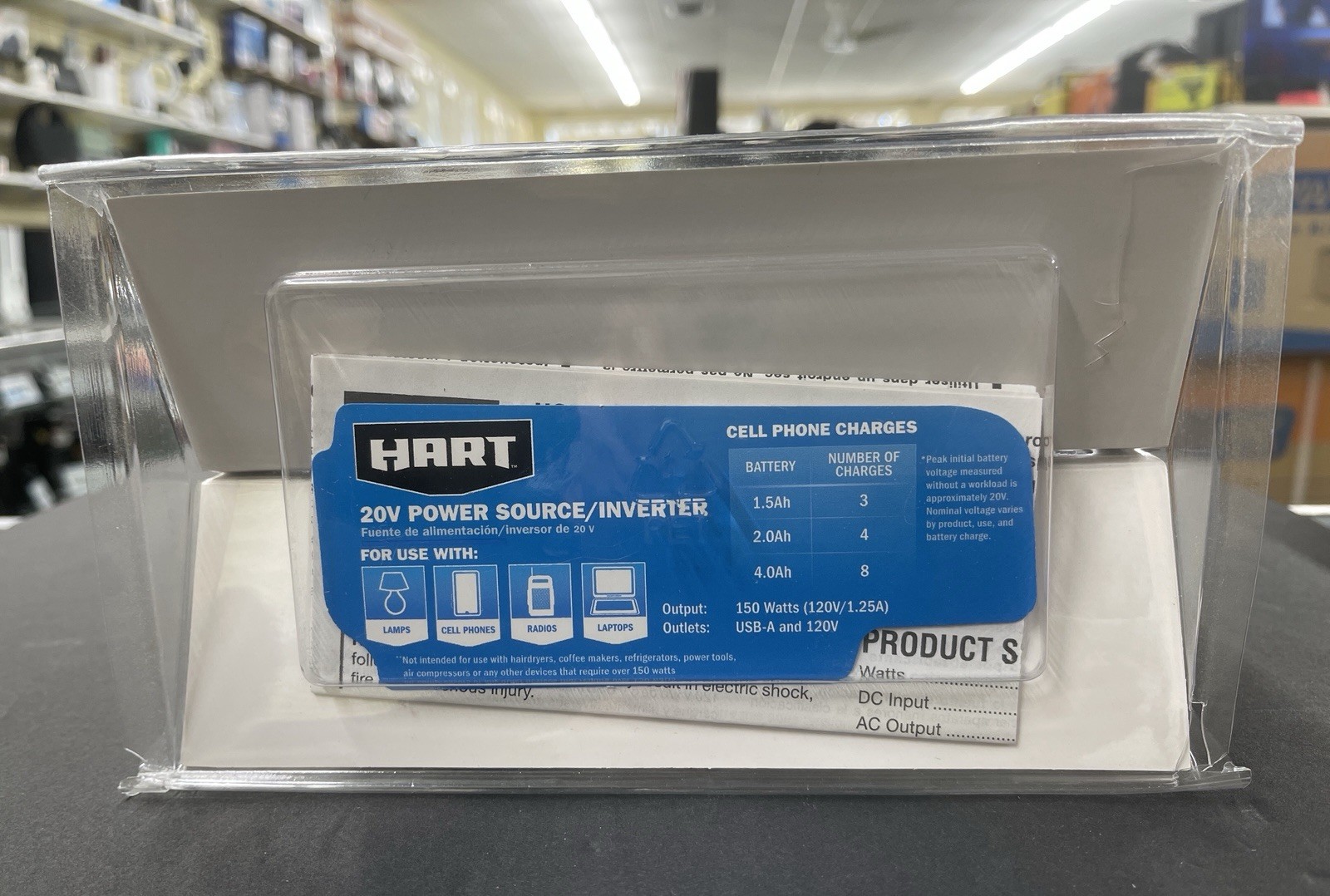 Hart HGBT150 20V Power Source/Inverter 150 Watt, *NIB