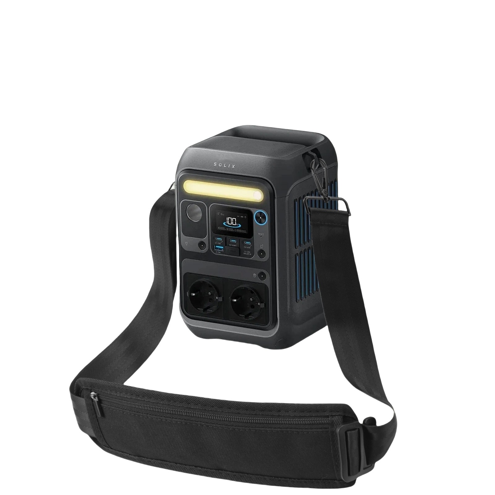 Suitable for Anker SOLIX C300 300w 288wh portable mobile power shoulder strap