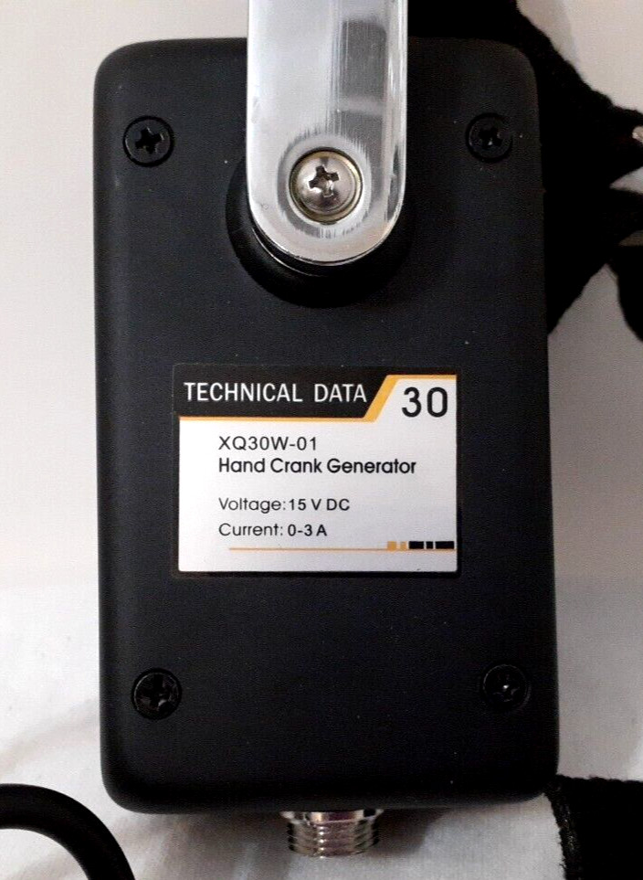 Technical Data 30w 15v 0-3A Hand Crank Emergency Generator New In Box