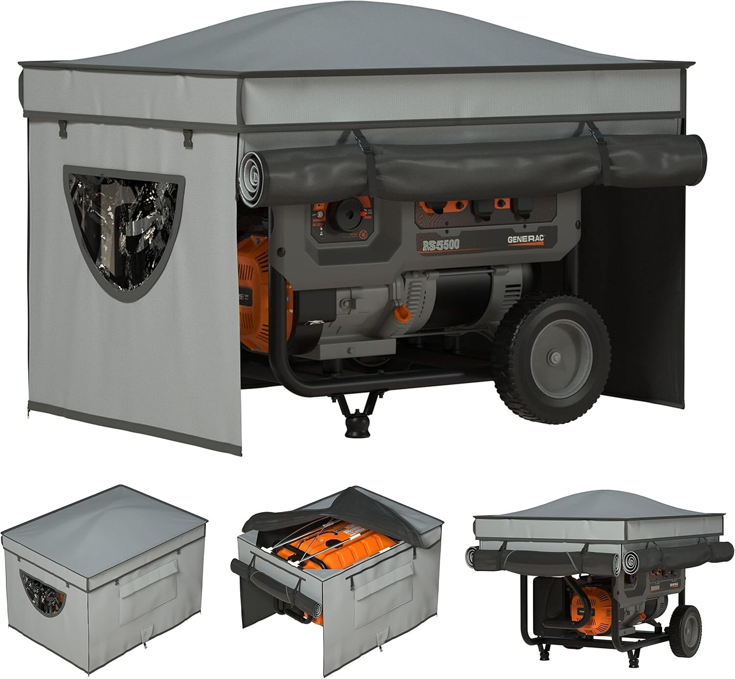 Outdoor Heavy-Duty Generator Tent with Pointed Roof – 100% Waterproof Protection