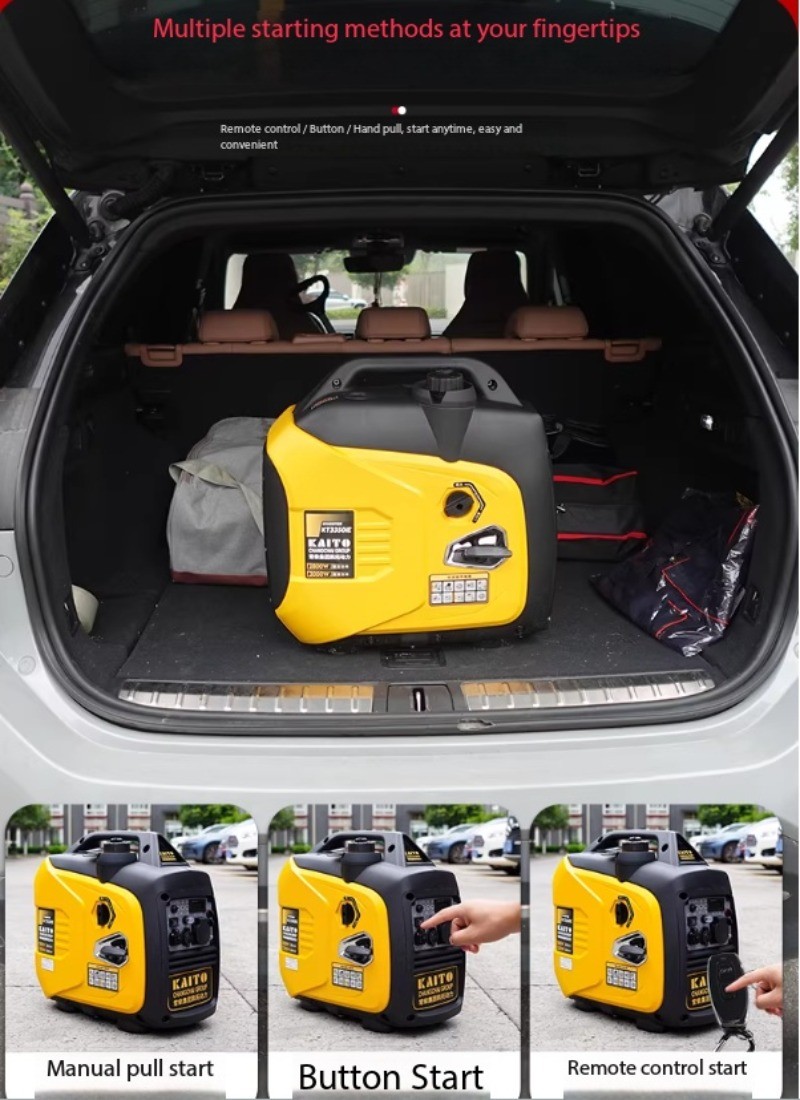 220V Small Quiet Inverter Gas Generator for Home Use and Outdoor Camping